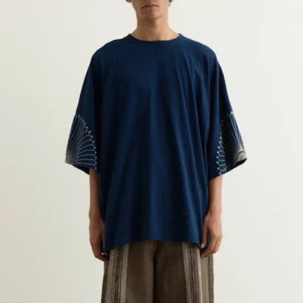 Kapital IDG Jersey Oversized T-Shirt (Furoshiki) 'Indigo' Japan Size 3/M